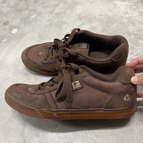 Brown Black Globe Sabre Chunky Y2K Skate Shoes Dc Hip-Hop Size 13 Rare Used - Picture 1 of 8